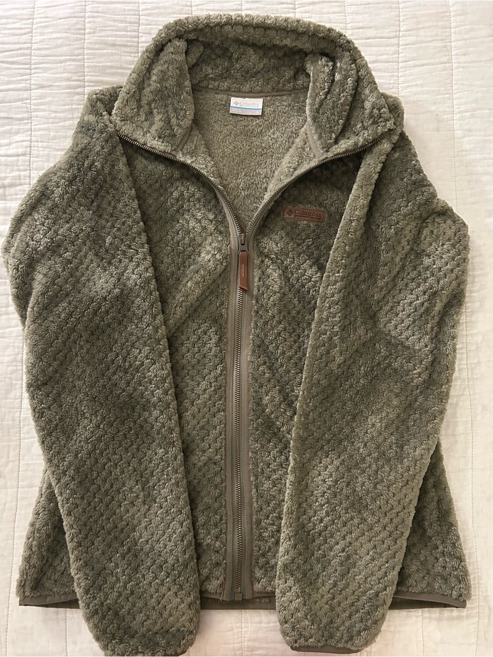 Columbia Women's Olive Sherpa Full-Zip Jacket